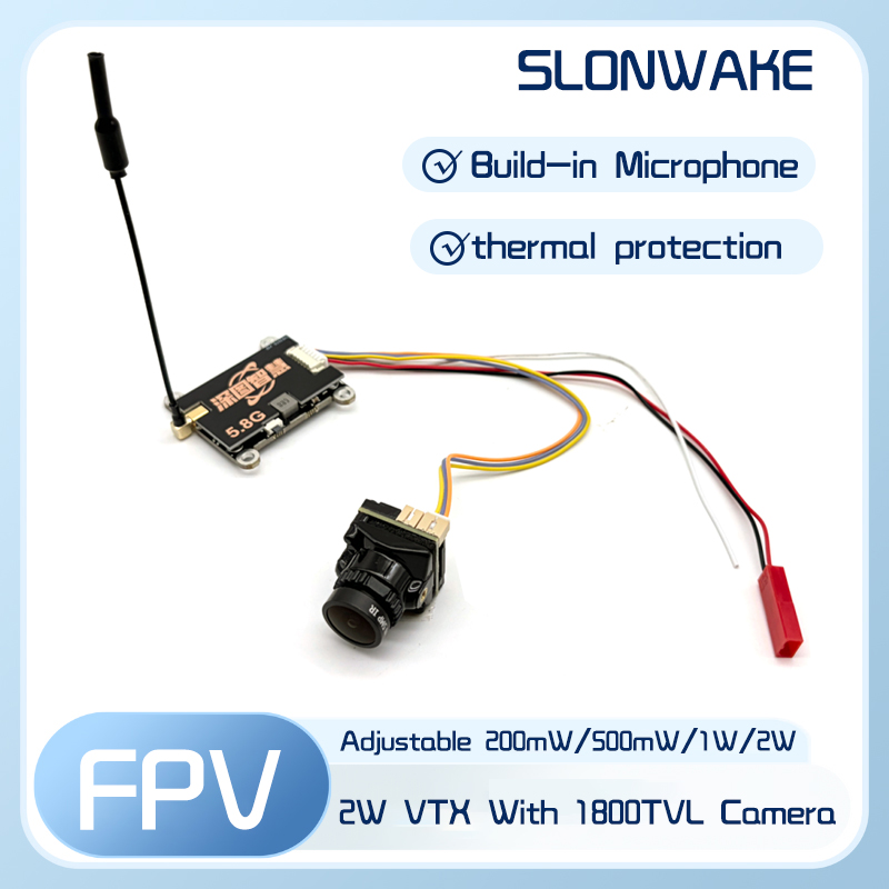 جهاز إرسال SLONWAKE 5.8G 56CH  - مراجعة Fpv Drone Camera وسعره